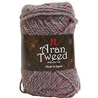 Amazon | ハマナカ アランツィード 毛糸 並太 Col.9 グレー 系 40g 約